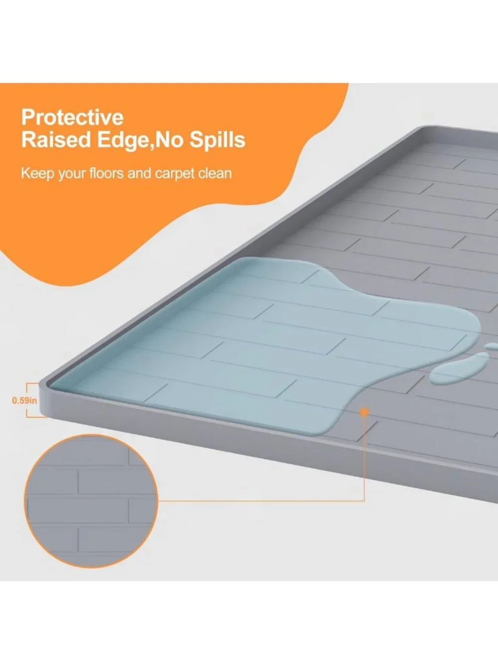 Non-Slip Dog Pee Pad Holder, Leak-Proof Potty Training Tray, 24